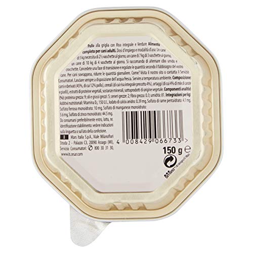 Cesar Chef Hundefutter, Köstlichkeiten der Saison, 150 g - 14 Dosen