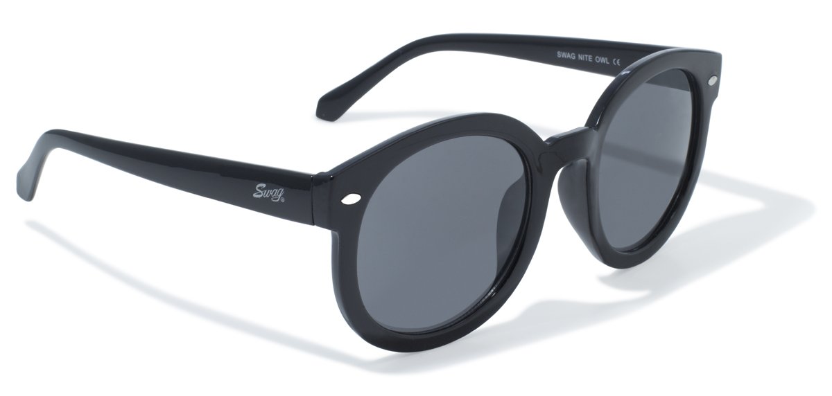 Global VisionSwag Nite Owl Sports Sunglasses Black Frame w/ Smoke Lenses