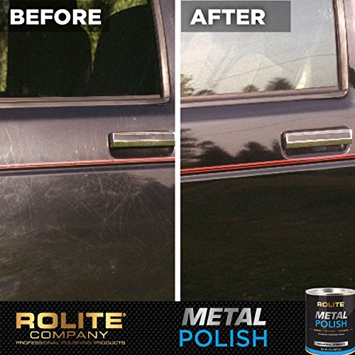 Rolite Metal Polish Paste, 1 lb, Industrial Strength Scratch Remover for Aluminum, Chrome, Stainless Steel & Other Metals, Heavy-Duty Polishing Solution, Restoration