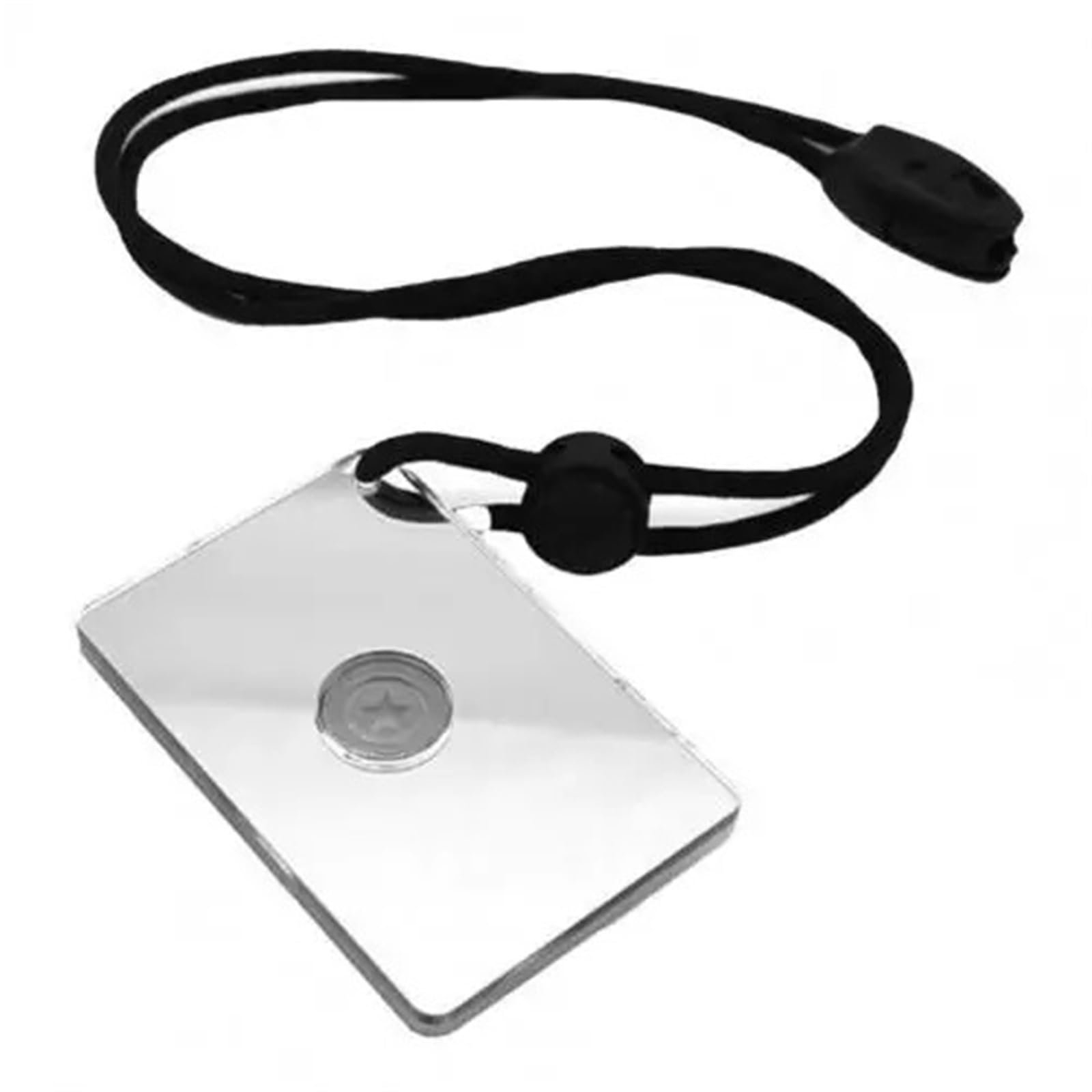 Lot de 10 miroirs de signalisation pour survie en acrylique avec corde à suspendre, héliographe, outils de survie