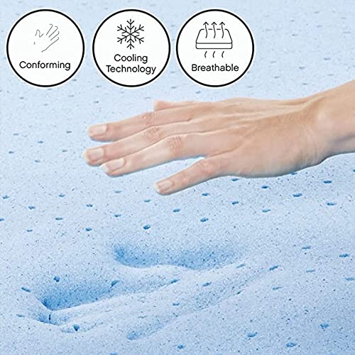 Image of Springtek Bonded Foam Mattress | 4 Inches Medium Firm 5 Layer Orthopedic Memory Gel & HR Foam Hard Gadda for Back Pain & Spine Support | Single Size Rebonded Bed Mattresses | 72x36 Inch
