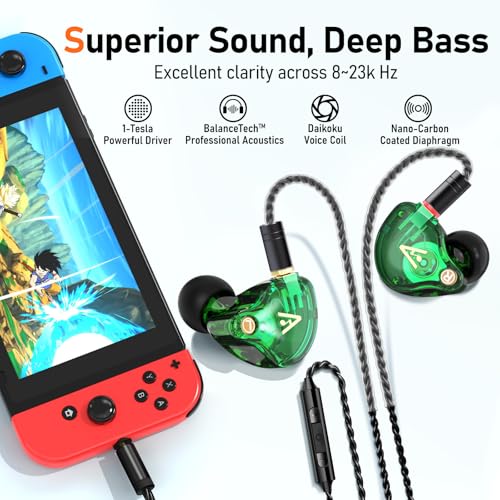 Image of Audiovance Vibes 202M HiFi Wired Earbuds in-Ear Monitor Headphones with Mic