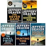 Colter Shaw Series 1-5 Books Collection Set By Jeffery Deaver (The Never Game, The Goodbye Man, The Final Twist, Hunting Time & South of Nowhere)