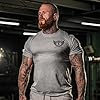 GYMTIER Spartan Forged - Short Sword - Men's Gym T-Shirt Bodybuilding Training Workout Lifting Top Clothing, Sport Grey, XXL #2
