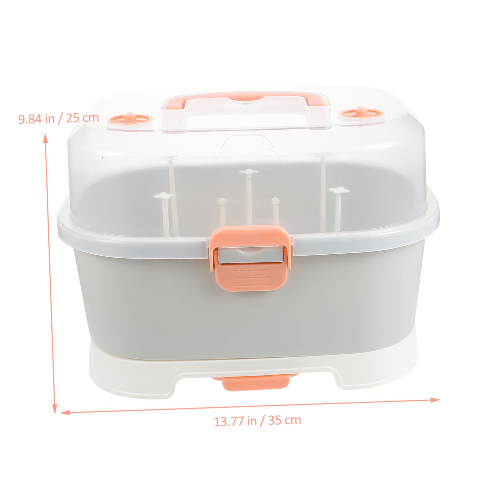 Tragbare Aufbewahrungsbox für Babymilchflaschen, Pp, Groß | Babyschale für Reisen und Outdoor, Leicht zu Reinigen, für Schnuller und Milchflasche