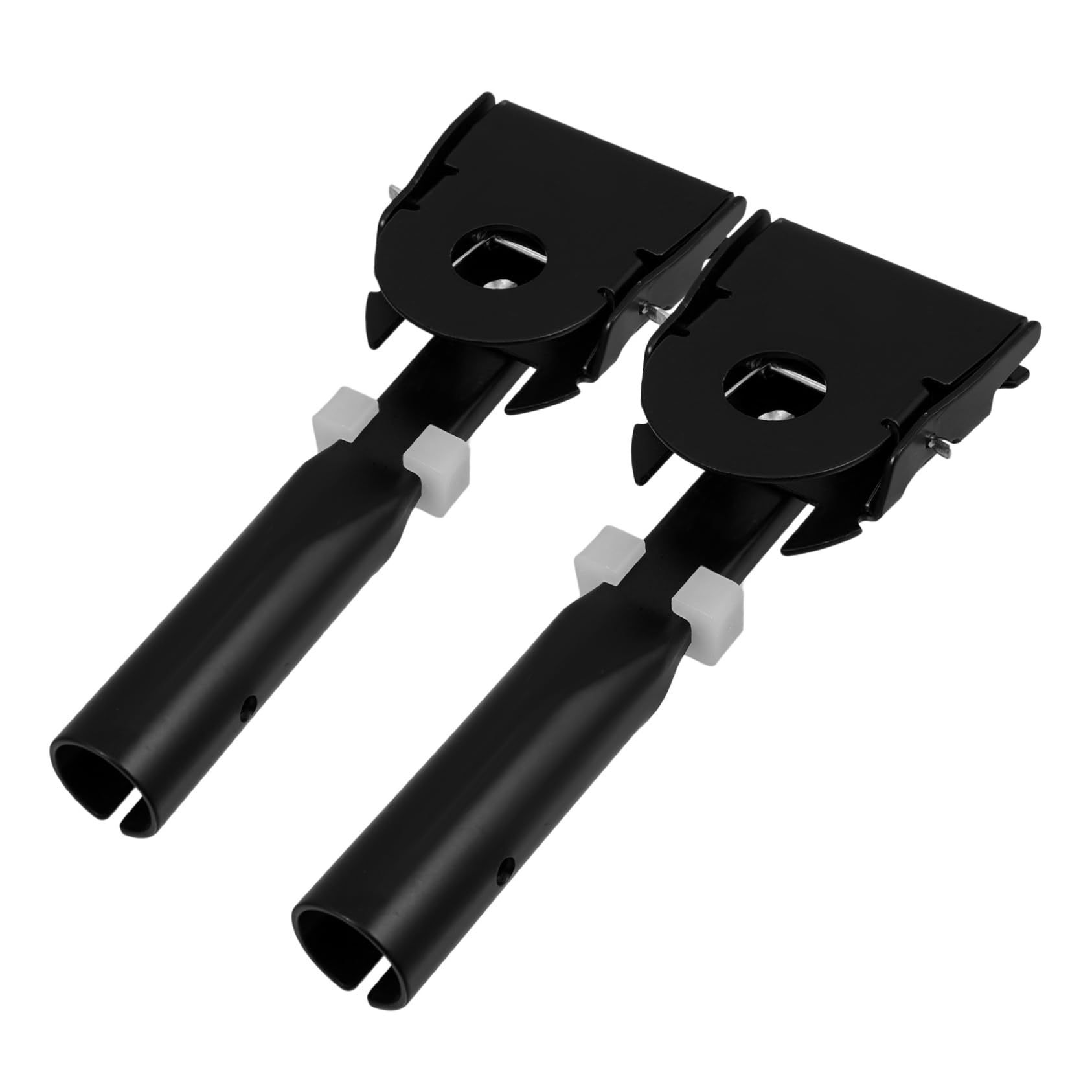 MERRYHAPY 2pcs Mop Dust Pusher Clamp for Floor Cleaning Replacement Mop Pole Clip Easy Installation for Hardwood Tile and Marble