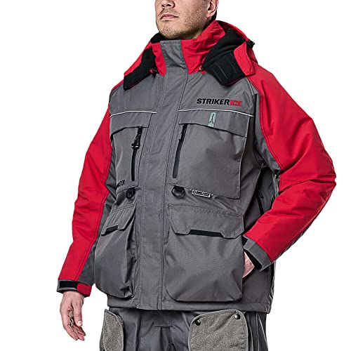 Striker Men's Hardwater Windproof Water-Resistant Insulated Outdoor Ice Fishing Jacket with Sureflote Flotation Technology4