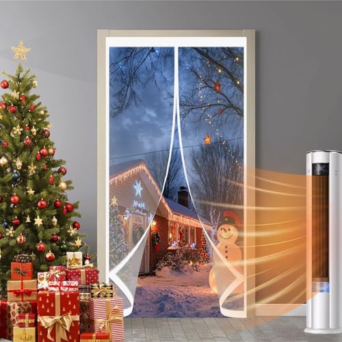 Rideau de porte magnétique isolant thermique chaud coupe-vent 142x255