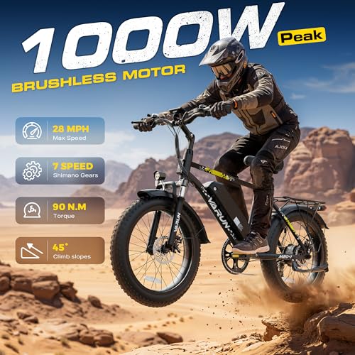 VARUN 1000W Peak Fat Tire Ebike