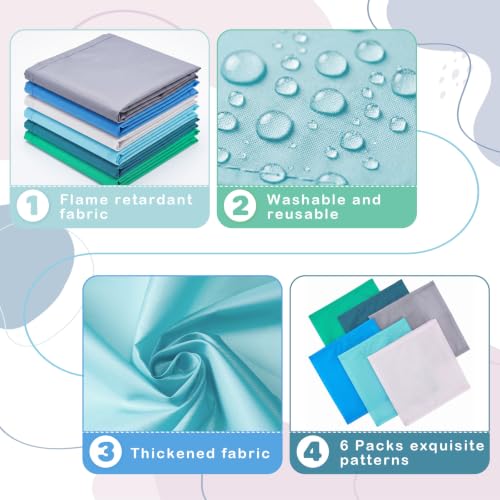 Image of VIHOSE 6 Pcs Fluorescent Light Covers for Ceiling Lights Classroom Magnetic Light Covers Classroom Filters Office School Drop Ceiling, 4 x 2 ft (Blue Green)