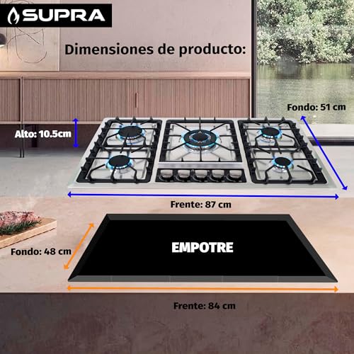 La Mejor Lista de Parrilla Empotrable Supra más recomendados. 14 Parrilla Empotrable Supra marca SUPRA (2)