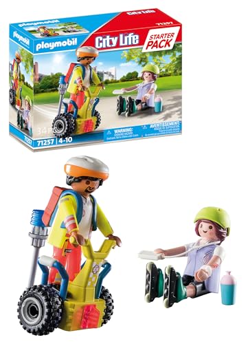 PLAYMOBIL Starter Pack 71257 Soccorso in Segway per Bambini dai 4 Anni