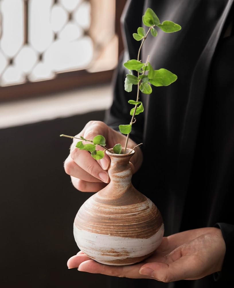 Amazon.com: Japanese Style Ceramic Flower Vase Small Ikebana