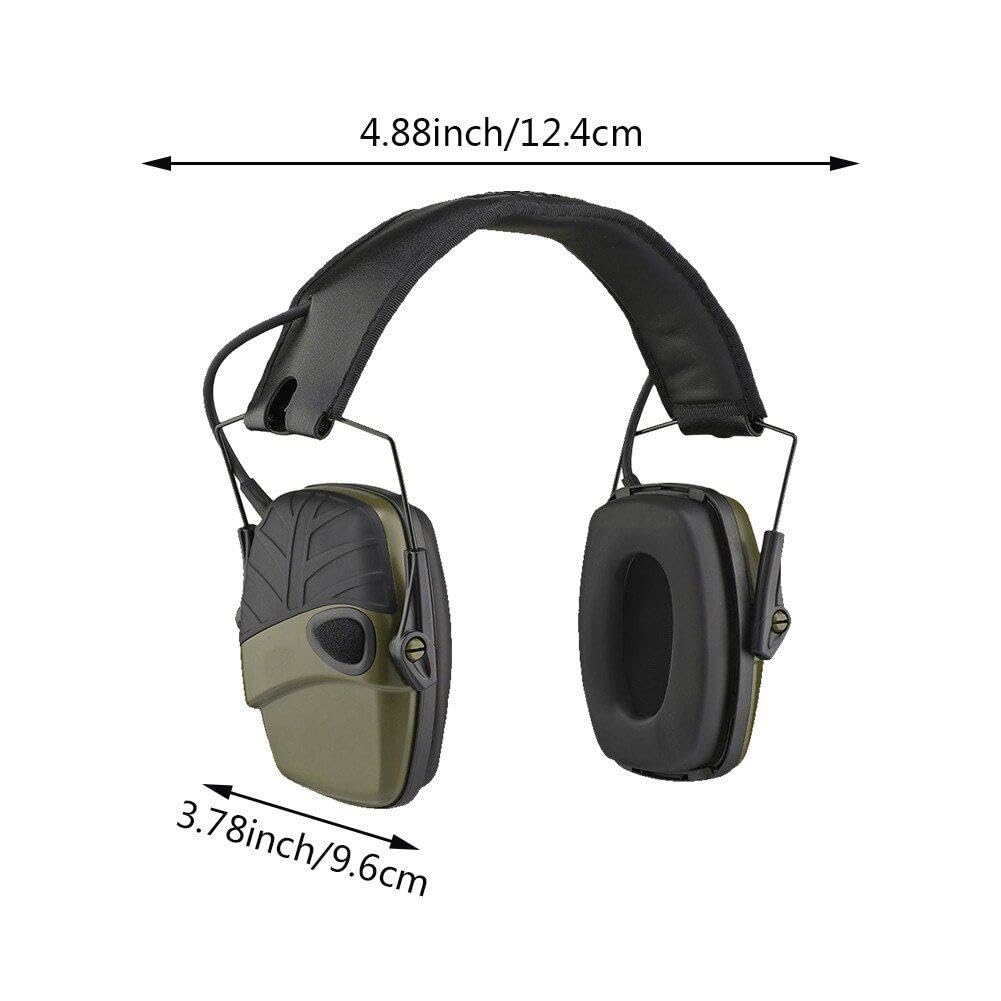 Auriculares con cancelación de Ruido Orejeras montadas en la Cabeza Protectores auditivos Plegables para fabricación de Disparos en la construcción