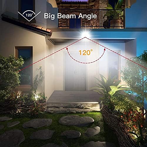 TASINUO 50W LED Floodlights Outdoor 2 Pack, IP67 Waterproof Security Lights, 5000LM 6500K Cool White Super Bright LED Flood Light Wall Light Spotlight for Warehouse, Garden, Garage, Yard, Parking Lot