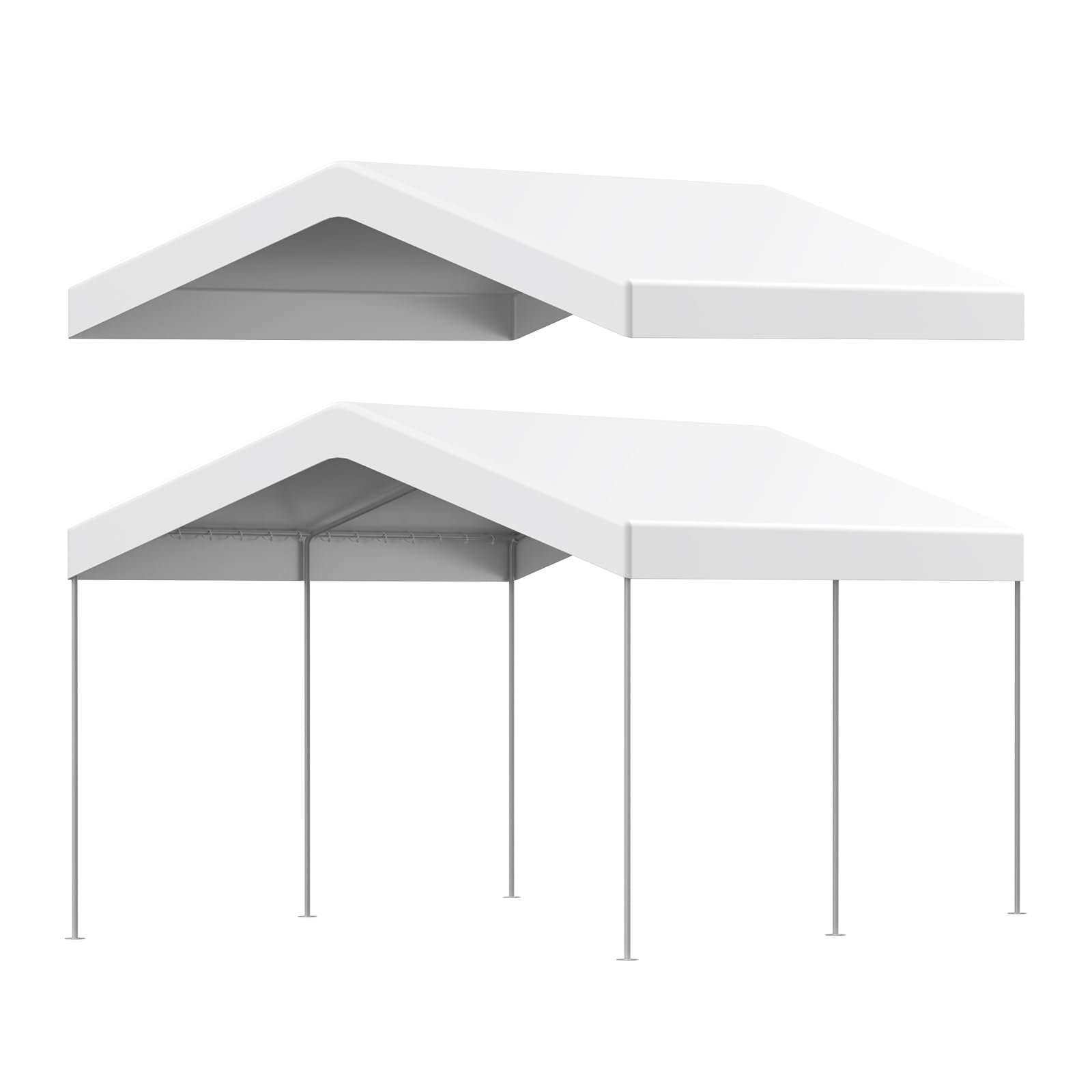 Amazon.com: 10 x 20 ft Canopy Replacement Cover for Carport, Heavy