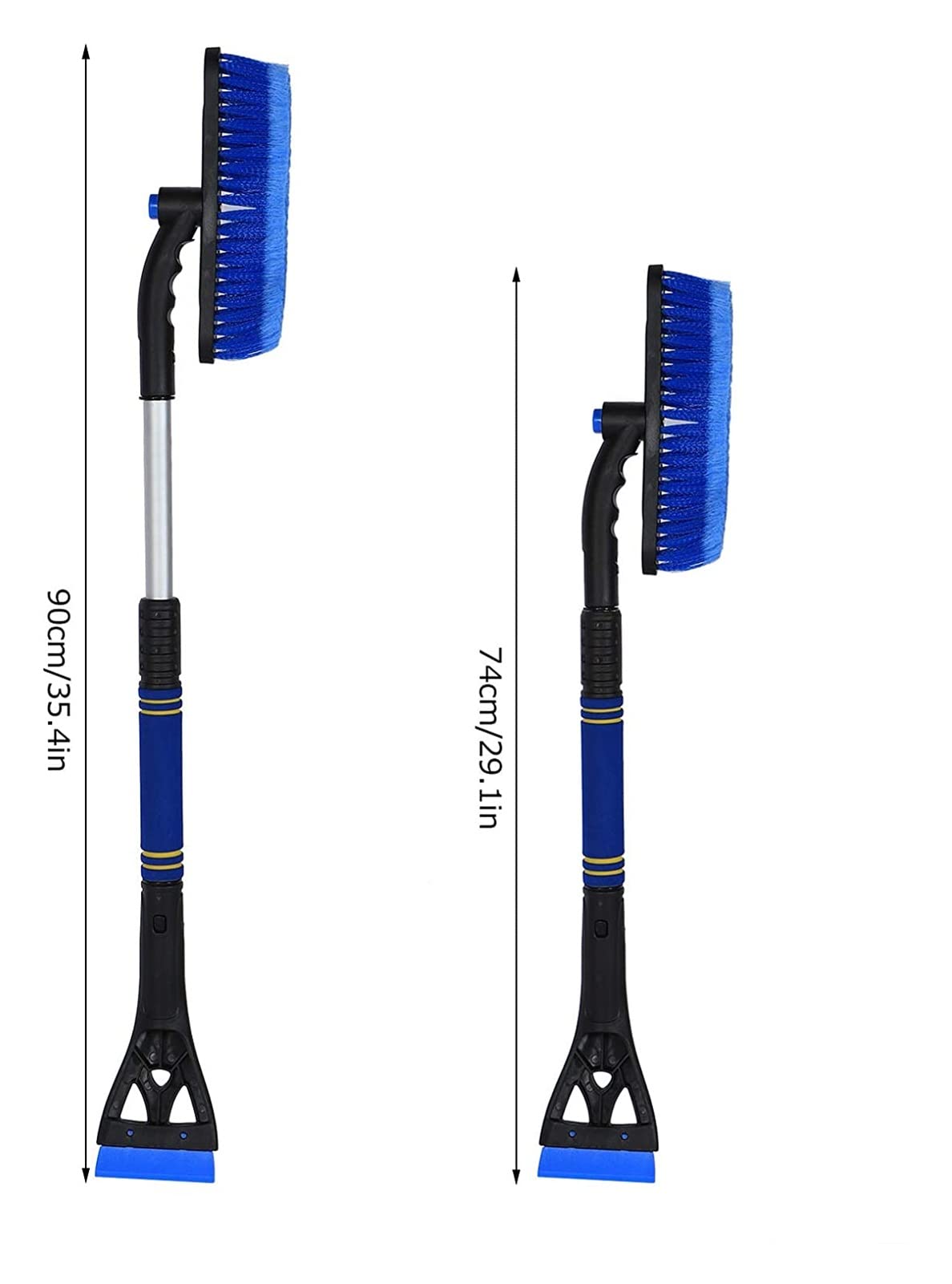 Raschietto di Ghiaccio Seacanl, Spazzola di Neve, allungabile per Auto (Blu) (Color : Blue)