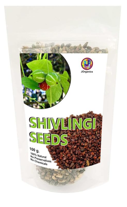 Image of J Organics Premium Shivlingi Beej, Shivling, Sivalingi Seed 100gm, Shivlangi, Shivalinga, Bryonopsis Laciniosa