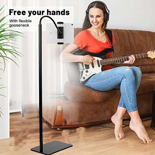 LanPavilion iPad Stand, Adjustable Metal Tablet Stand with Flexible Gooseneck, Compatible with iPad, Kindle - Image 2