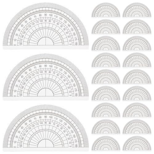 Set de 24 transportadores plásticos para medición de ángulos miniatura 1