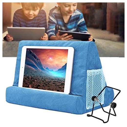 Yoruii Soft Pillow for ipads, Multi-angle Phone Pillow Lap Stand, Universal ipad Tablet Reading Stand Pillow Holder for ipads, Tablets, EReaders, Smartphones, Books, Magazine