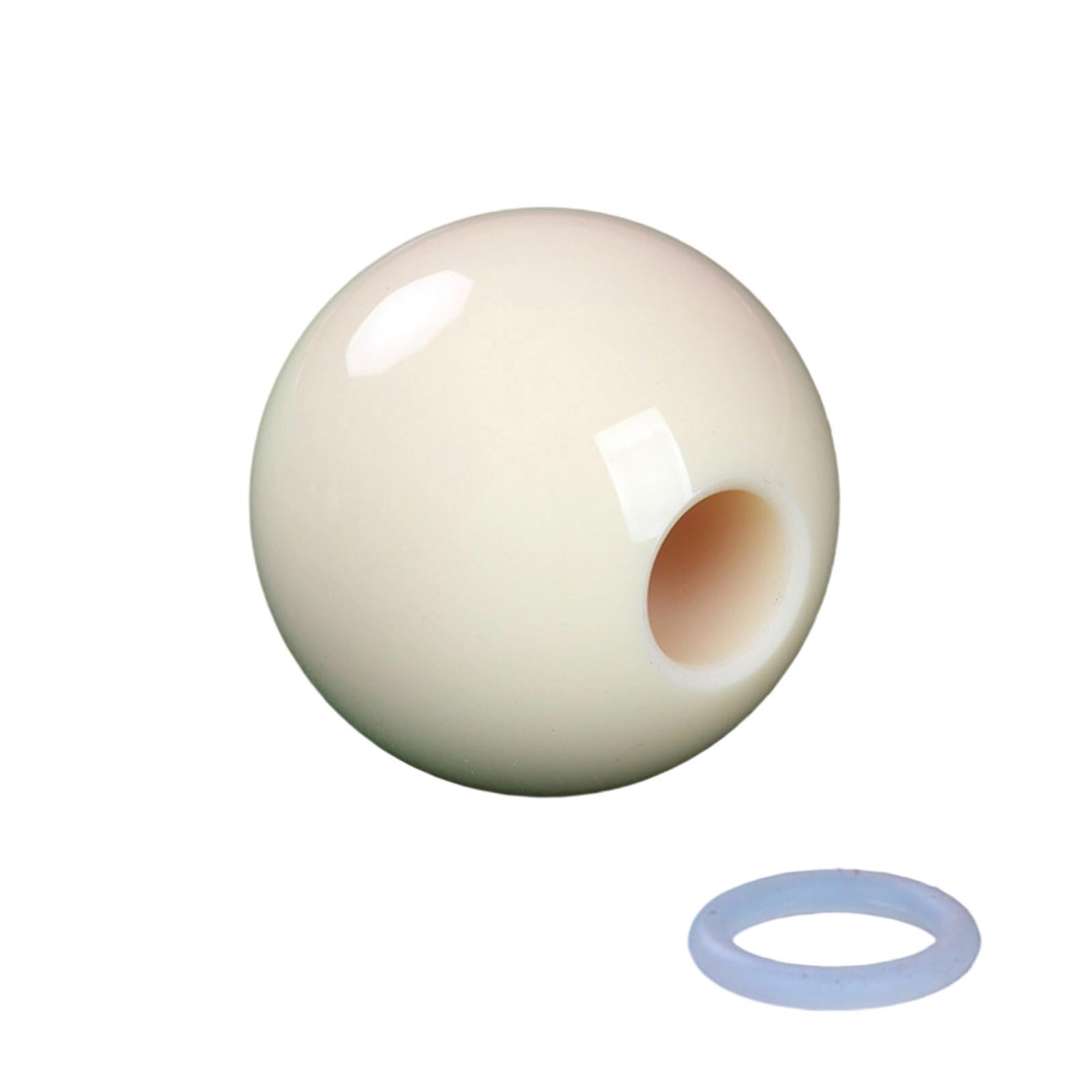 Snorvixre Billiards Cue Ball with Hole Training Tool Billiards Practice Ball Aiming Helper Perforated Billiard Strokes Exerciser Pool Table Accessories Billiard Strokes Trainer
