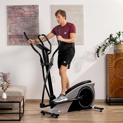 Hop-Sport HS-060C Ellipsentrainer Ergometer - Crosstrainer für Zuhause mit App-Steuerung, HRC-Funktion, 16 Widerstandsstufen - Elliptical Trainer max. Benutzergewicht 150 kg – Bild 3