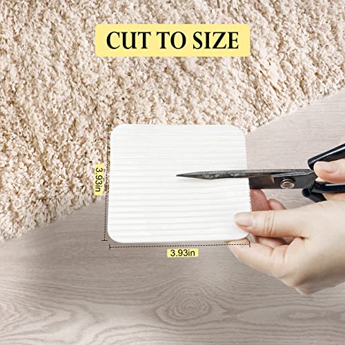 Bestcrof Rug Pads Grippers, 4 Pcs Non Slip Washable Grippers For Rug, New Materials To Anti Curling Rug Pad : Keep Your Rug In Place & Make Corner Flat And Easily Peel Off #TOP5