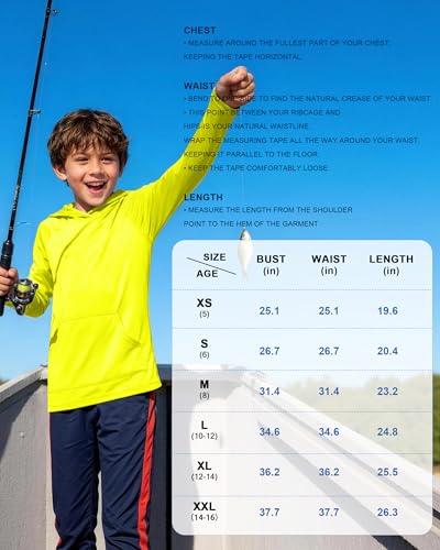 Image of Boys Rash Guard Hoodie UPF 50+ Long Sleeve Sun Protection Swim Shirt