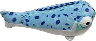 ステーショナリーポーチ 魚の鉛筆ケース、豪華な外装付き | バックパックの持ち運び、ペンの保管、日常のデスクトップ整理に最適なトップジッパーペンバッグ