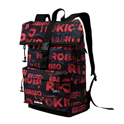 KARACTERMANIA la Casa de Papel Cities - Mochila Flap, Multicolor