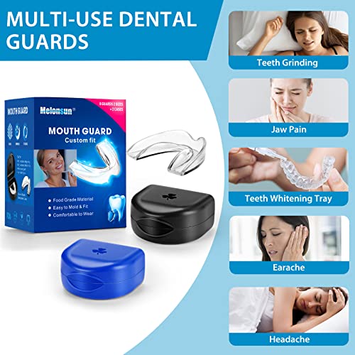 Mouth Guard For Teeth Grinding, Night Guard For Teeth Clenching- Custom Moldable Dental Mouth Guard, For Bruxism, Tmj Relief & Jaw (New Version, 8 Pack/2 Sizes) #TOP3