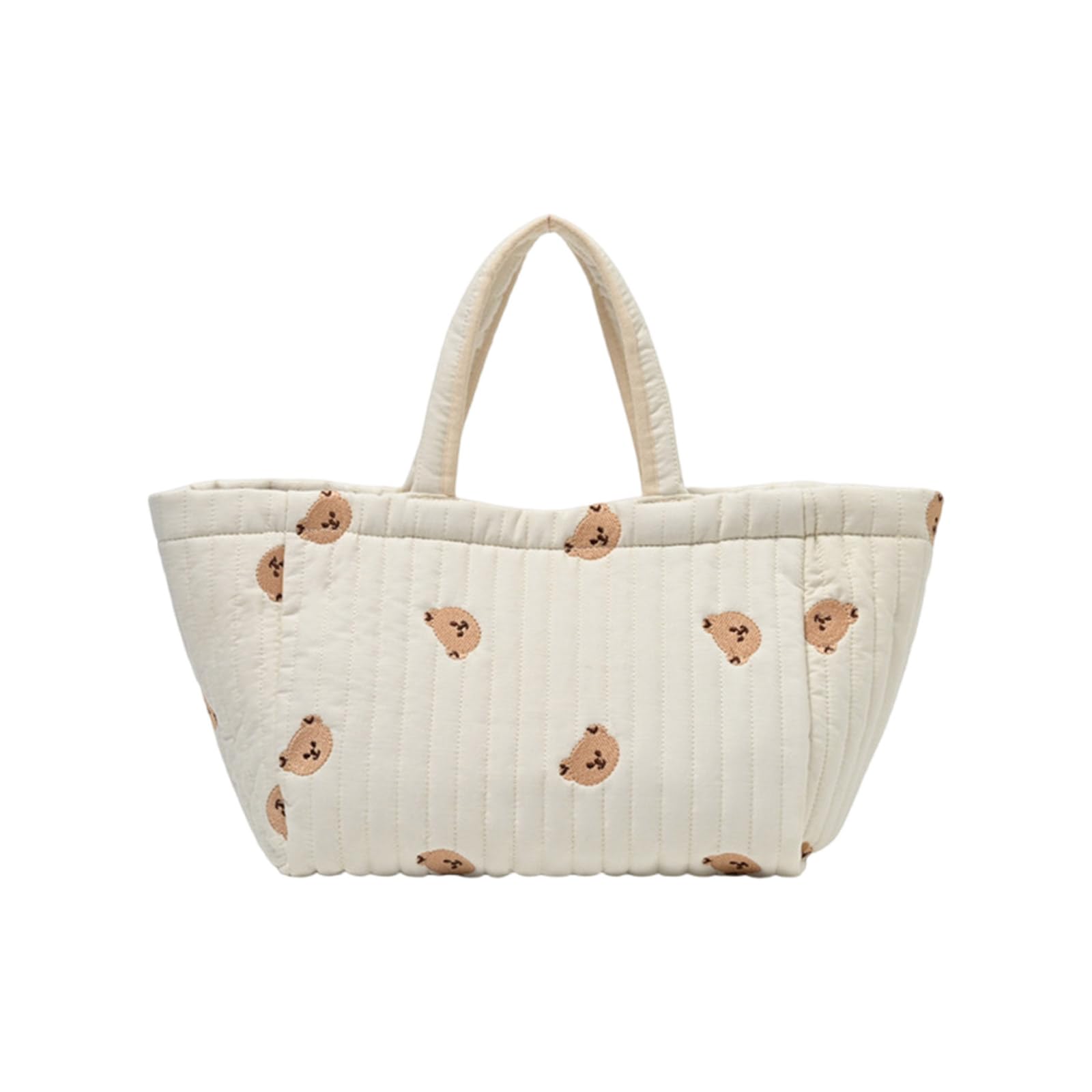 Borsa da viaggio per pannolini con motivo ricamato, grande capacità, per carrozzina, passeggino, borsa da appendere alla mamma borsa morbida da viaggio