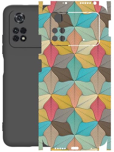 Image of AtOdds - Full Body Back Screen Guard Protector Film - Lamination Wrap Skin Sticker Compatible with Poco M4 PRO (4G) | Scratchproof Matte Finish (Autumn)