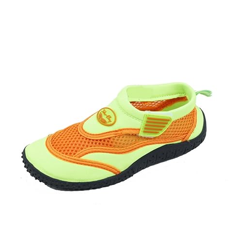 Sunville Toddler's Slip-On Water Shoes/Aqua Socks, Green, 13 Little Kid