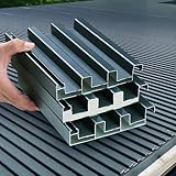 Panel Sandwich Tejado - Paneles Ondulados Impermeable, Chapa Trapezoidal para Techo, Láminas de Techo de Metal Corrugado para Cobertizo Garaje, Revestimiento Pared Caseta(1 pcs,95 x 110 CM)
