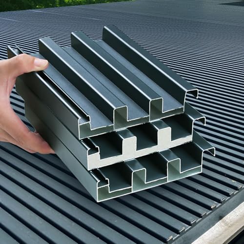 Panel Sandwich Tejado - Paneles Ondulados Impermeable, Chapa Trapezoidal para Techo, Láminas de Techo de Metal Corrugado para Cobertizo Garaje, Revestimiento Pared Caseta(1 pcs,95 x 160 CM)
