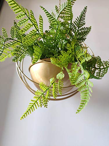 Riseon Boho Gold Metal Plant Hanger,Metal Geometric Hanging Planter, Modern Planter, Mid Century Air Plant Holder Stand, Minimalist Planter For Indoor Outdoor Home Wedding Decor (Gold) #TOP3
