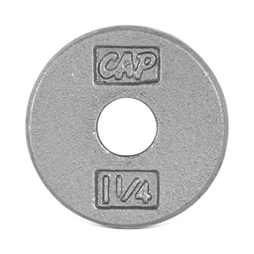 Image of CAP Barbell Standard 1-Inch Cast Iron Weight Plates - Singles & Sets | 1.25-50 lbs | Multiple Options