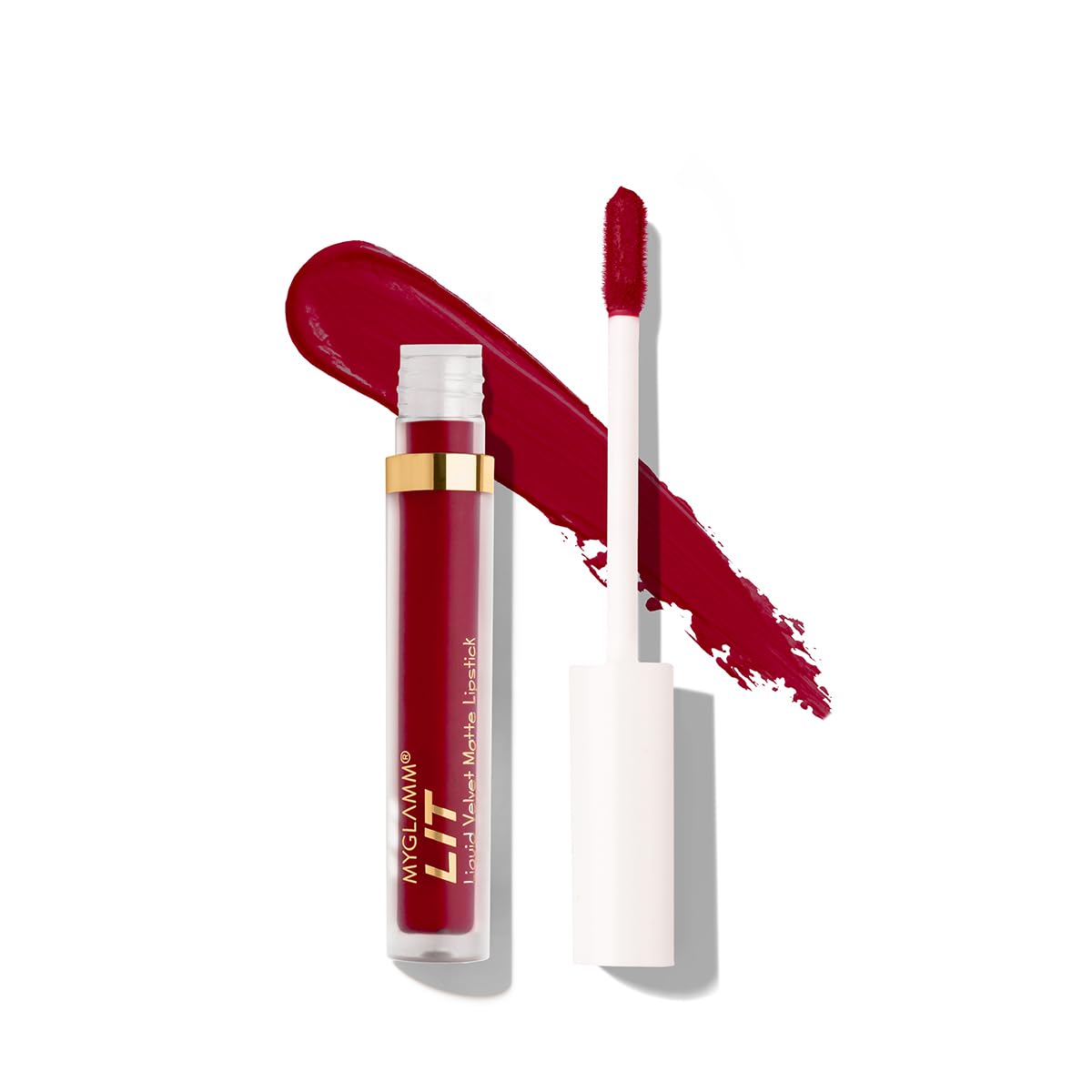 MyGlamm LIT Velvet Matte Liquid Lipstick – Fake ID (Magenta Shade) | Hydrating, Mousse Texture, Vegan Lipstick With Vitamin E (1.6ml) MyGlamm LIT Velvet Matte Liquid Lipstick – Fake ID (Magenta Shade) | Hydrating, Mousse Texture, Vegan Lipstick With Vitamin E (1.6ml)