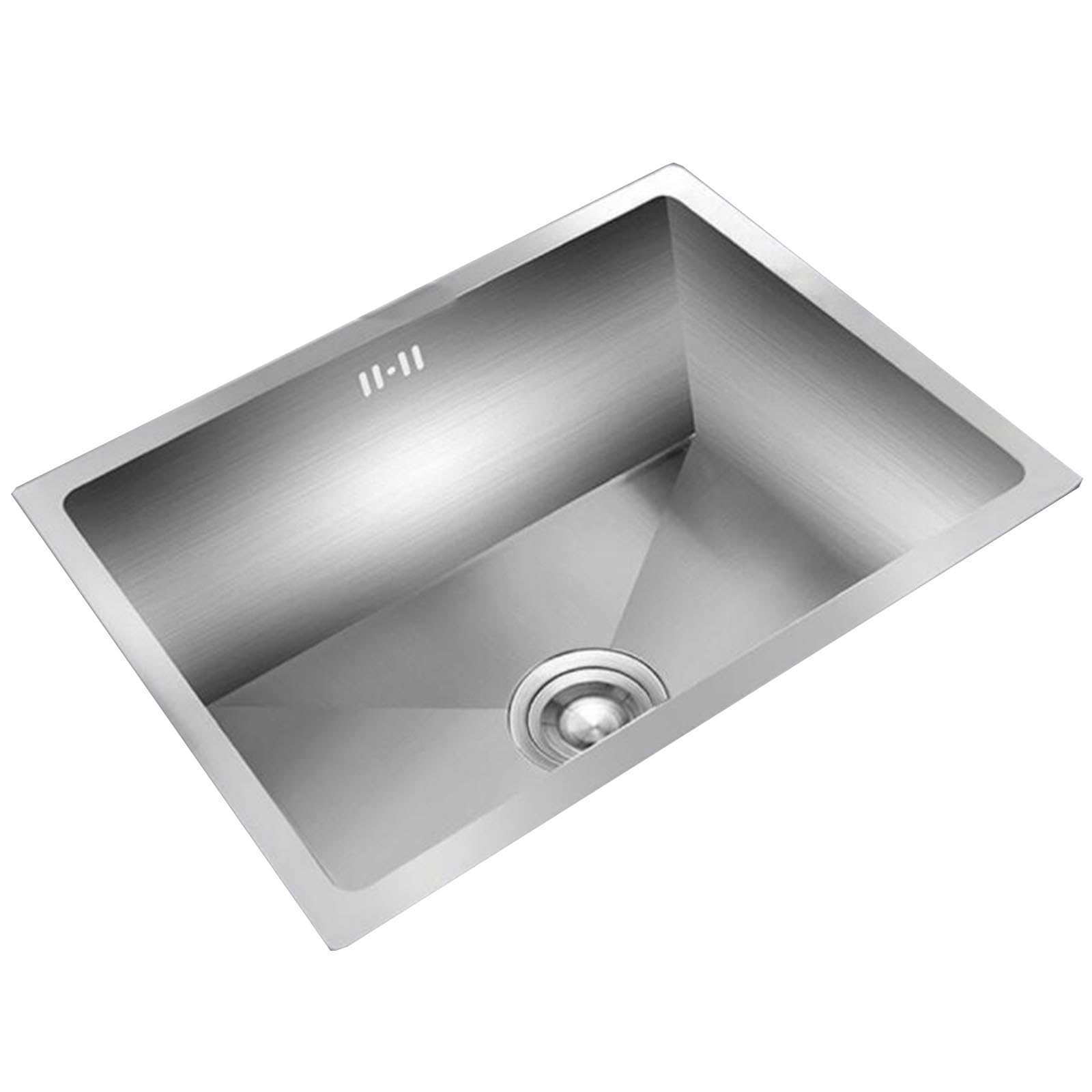 Single Bowl Stainless Steel RV Kitchen Sink Space-Saving Small Siphon Sink For Small Apartments Bars Undermount Utility Sink Above Below Counter Water Pool(38X30X20cm)