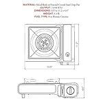 Gas One Portable Butane Camping Stove with Case: Automatic Ignition, Precise Heat Control - Camping & Tailgating and Outdoor Cooking - Image 2
