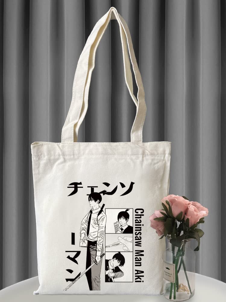 Amazon.co.jp: チェンソーマン 手提げ袋 トートバッグ デンジ マキマ