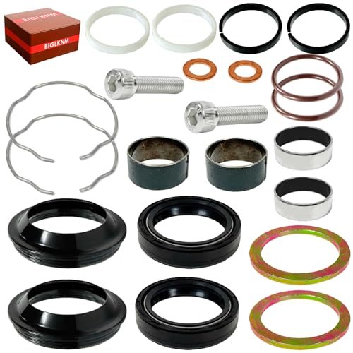 Image of 39mm Front Fork Bushing Dust Seal Fit for XL883 XL1200 Sportster 883 1200 1990-2013 FXD Dyna 1991-2005 Replaces 495607 Fork Seal Rebuild Kit