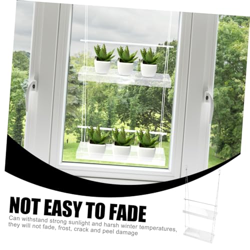 Support de pots de fleurs suspendus en acrylique premium de haute clarté