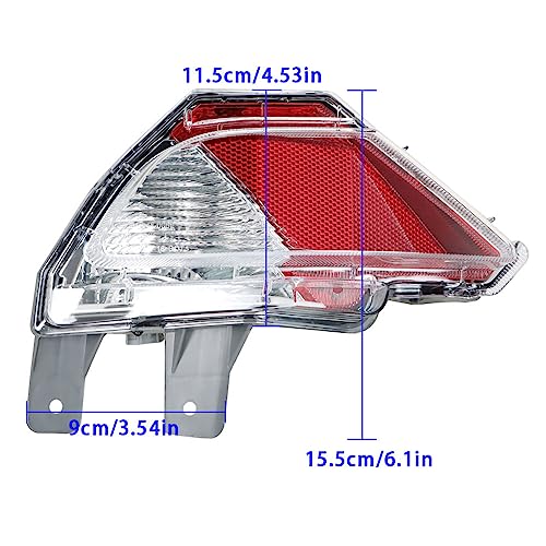 Image of LABLT Left Side Rear Bumper Reflector Light Stop Lamp Replacement for RAV4 2016 2017 2018 814800R040 TO2883107 814900R040 TO2882107