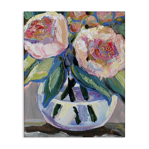 Stupell Industries Gifted Pink Peonies Canvas Wall Art Design by Jeanette Vertentes, 36 x 48