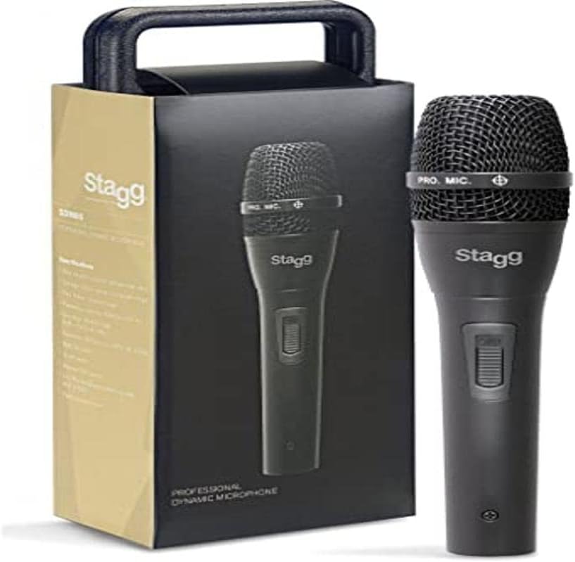 Stagg SDM80 Professional Cardioid Dynamic Microphone, 3Pin XLR