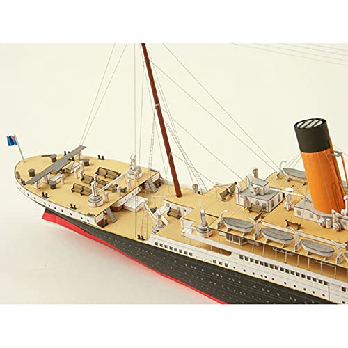 Image of British Titanic Ship DIY Puzzle Assemble Paper Model Kit Desktop Decoration