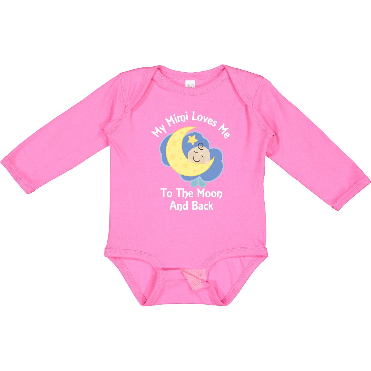 inktastic My Mimi Loves Me To the Moon and Back Long Sleeve Creeper